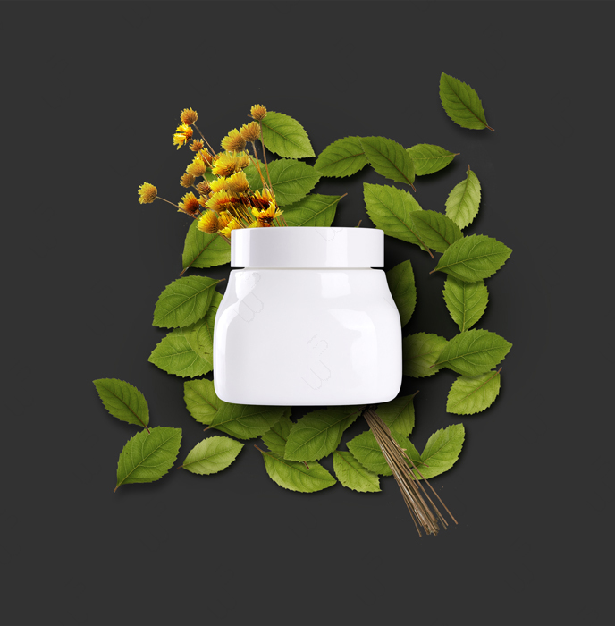 草本50g GHA0101BHA 膏霜 白瓷瓶