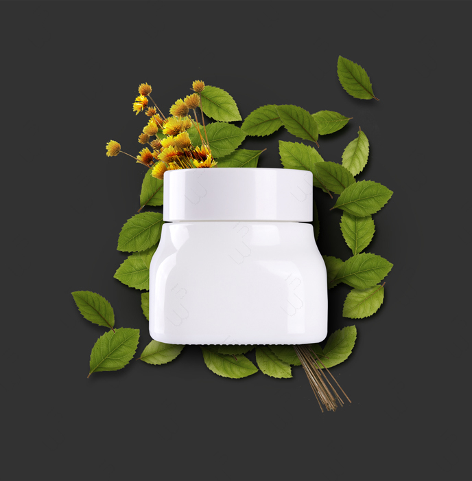 草本150g GHA0146BHA 膏霜 白瓷瓶