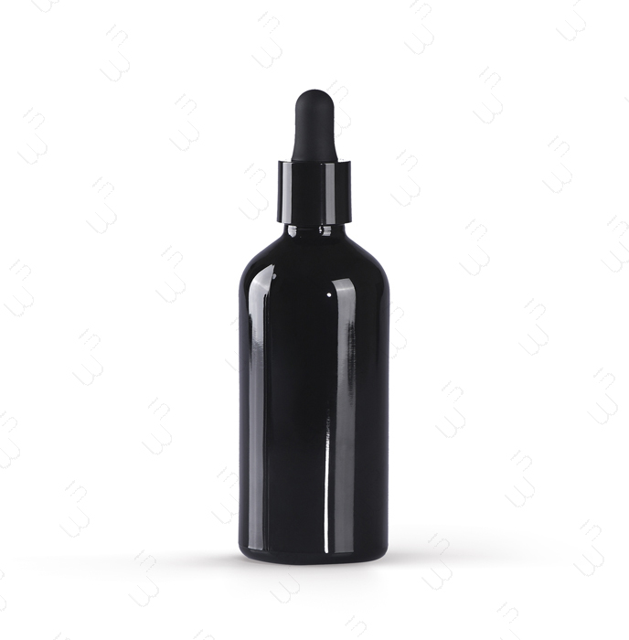 精油100ml YBB0064BHA 精华原液 黑瓷瓶